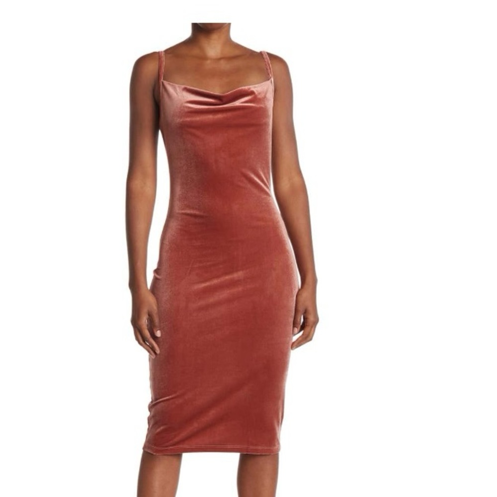 Ember velvet spaghetti strap dress